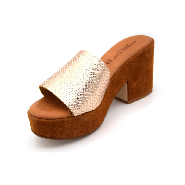 Sandales Rovers 54007 à Barrettes – Rose, Cuir Véritable, Neuves Dans Leur Boîte