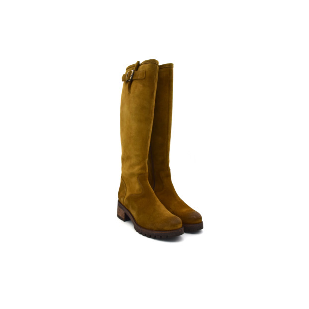 Bottes En Cuir Imprimé Reptile Vert Bronze Mine De Rien - Taille 38.5, Talon Moyen, Très Bon état