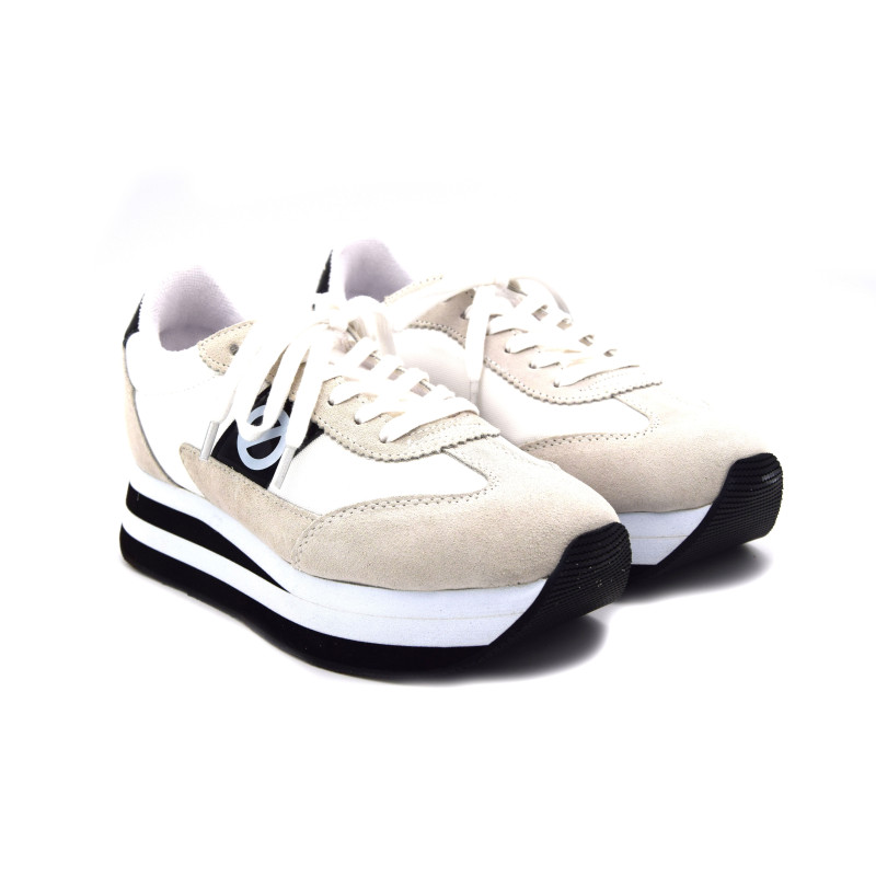 Jogger En Cuir Blanc Cassé SPRWMN Taille XS - Coupe Relaxée, Taille Haute, Neuf Avec Légères Imperfections