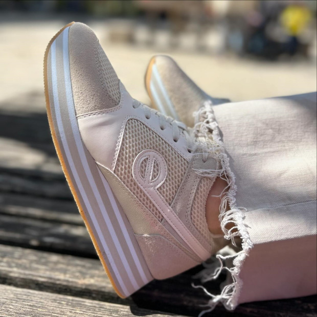 Baskets No Name Parko Jogger W Beige | Chaussures Barthes Couleur