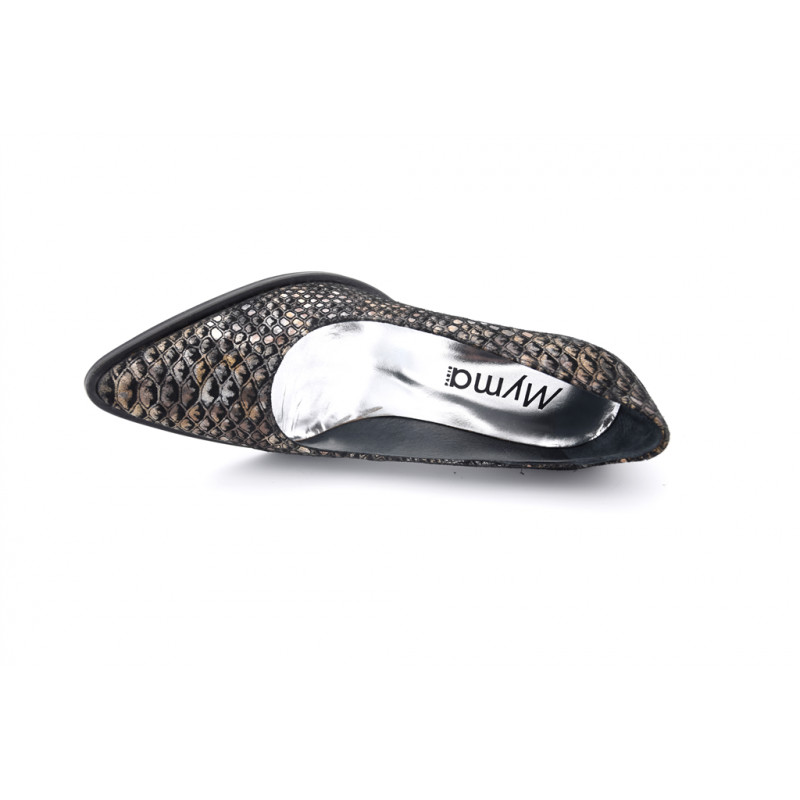Escarpins MYMA En Daim Noir - Pointure 37/38 - Talons Moyens - Occasion